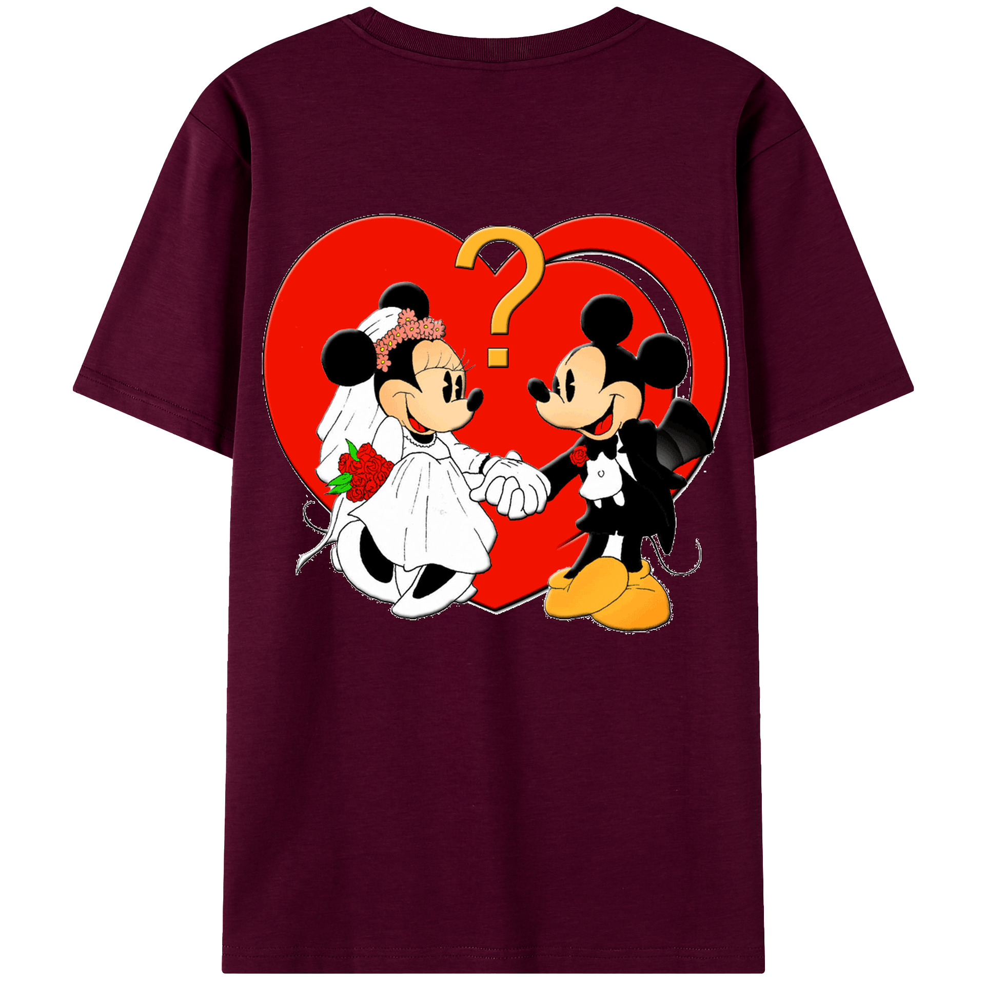 （画像用） ミッキーマウス Mickey Mouse レディース半袖Tシャツ(バックプリント)